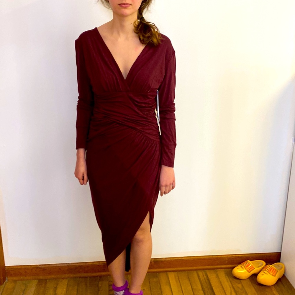 NWT Young Fabulous & Broke size Medium color Burgundy Red